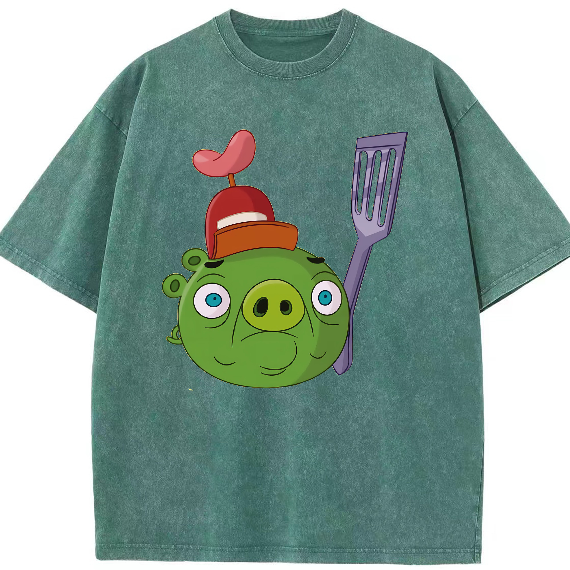 （画像用） Angry Birds アングリーバード 綿100% ヴィンテージ風 半袖Tシャツ（フロントプリント）